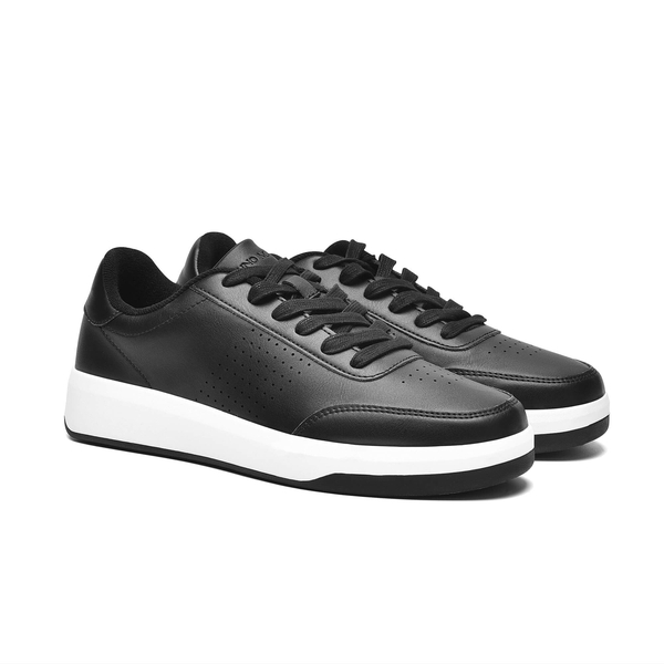 Men's Arch Support Fashion Sneakers - BLACK - 1